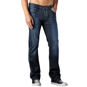 HUDSON Jeans Pants Dark Wash Mid-Rise Slouch Button Fly Vintage Y2K Made in USA